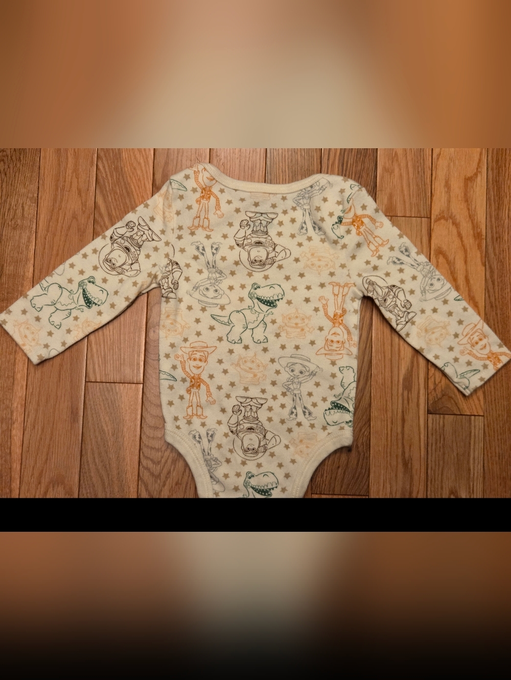 5/$20 Disney Baby 3-6M Toy Story Long-Sleeve Baby Bodysuit - Character Print - Picture 3 of 3
